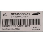 SAMSUNG UA60EH6000 SCREEN PANEL DE600CGS-Z1 CY-DE600CGSZ1V BN95-00621A